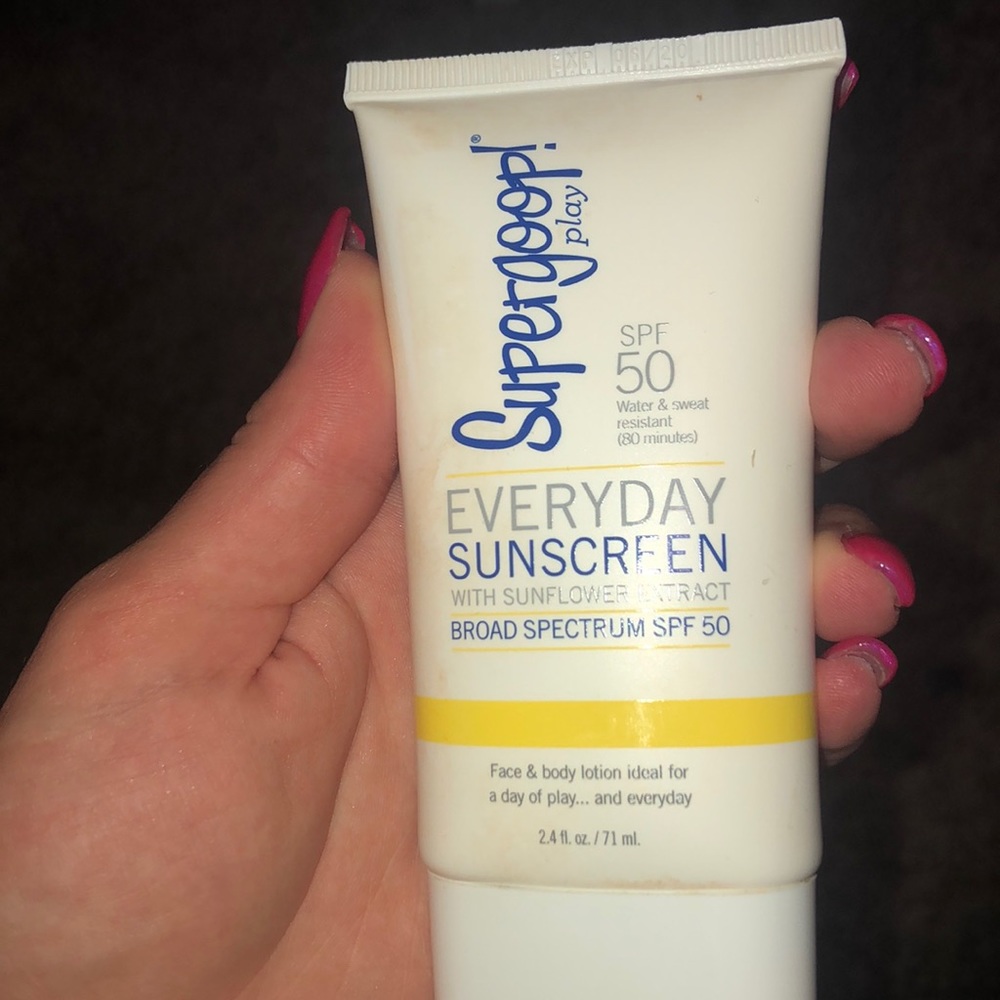 Supergoop! Everyday sunscreen SPF 50 nearly full